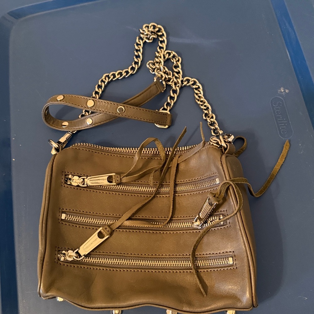 Rebecca Minkoff Gray Leather Crossbody Bag